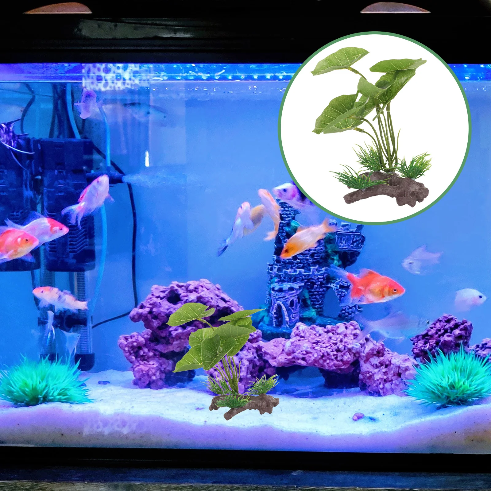 

Tall Plastic Aquarium Plants For Betta Fish Tank Decor Vivid Artificial Aquatic Plants Landscape Ornament Pets Habitat