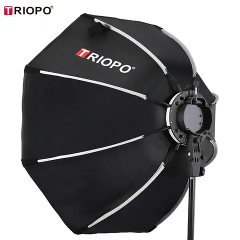 Triopo kx 65cm 90cm softbox octagon guarda-chuva caixa de luz para godox ad200 v1 speedlite flash luz fotografia estúdio acessórios