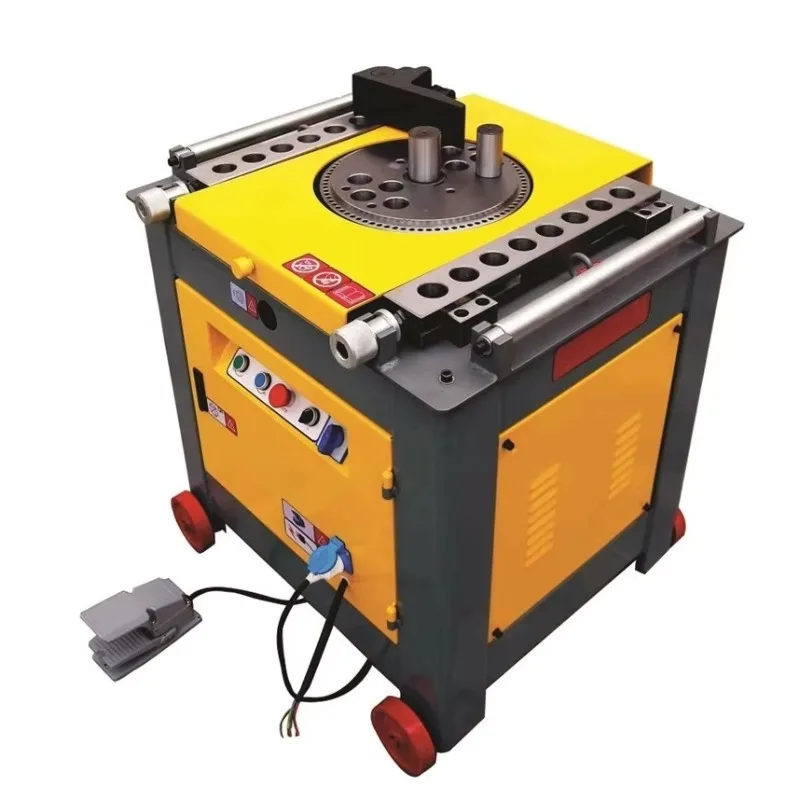Electric CNC Rebar Bending Machine With Intelligent PLC Control For Precise Angle Steel Bar Shaping Construction Tool 4-12mm