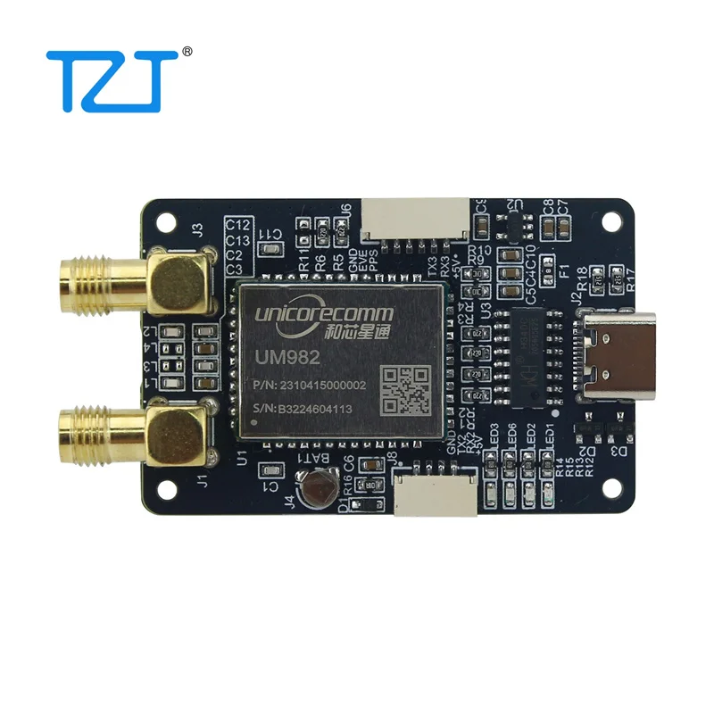 

TZT UM982 High-precision RTK Module GNSS Module with 2 Antennas for GPS GLONASS GALILEO Beidou and QZSS