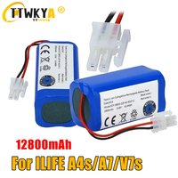 NEW 14.8V 3500mAh 14.4V 3200mAh Lithium Battery For ILIFE A4 A4s V7 A6 V7s Plus Robot Vacuum Cleaner ILife 4S1P real Capacity