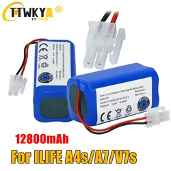 NEW 14.8V 3500mAh 14.4V 3200mAh Lithium Battery For ILIFE A4 A4s V7 A6 V7s Plus Robot Vacuum Cleaner ILife 4S1P real Capacity