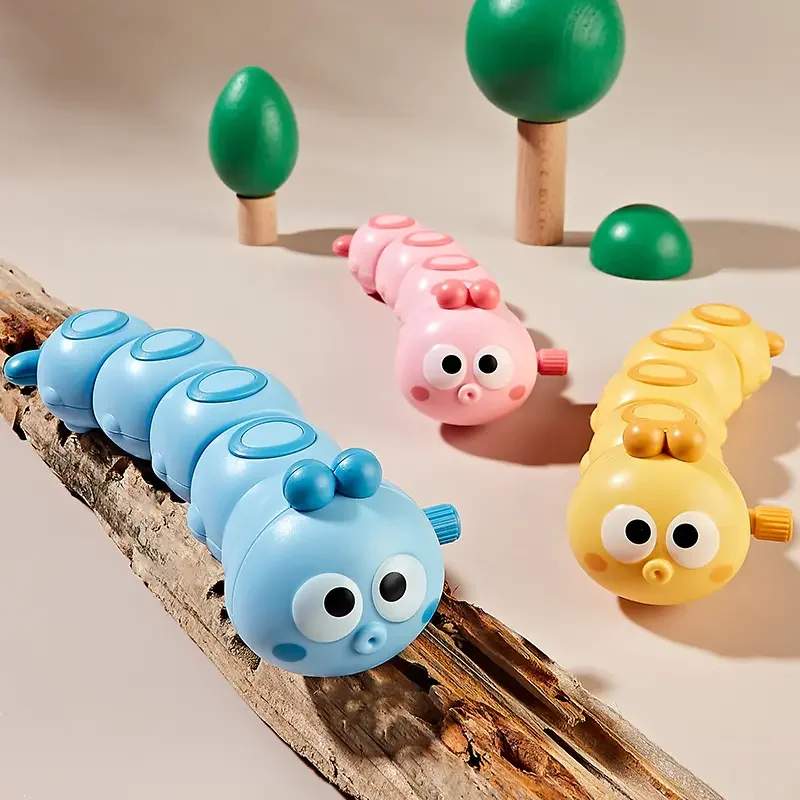 Nette Gesicht Farbe Uhrwerk Raupe Reptil Spielzeug Für Kind Tier Krabbeln Frühe Pädagogische Eltern Baby Wind Up Interaktive Geschenk