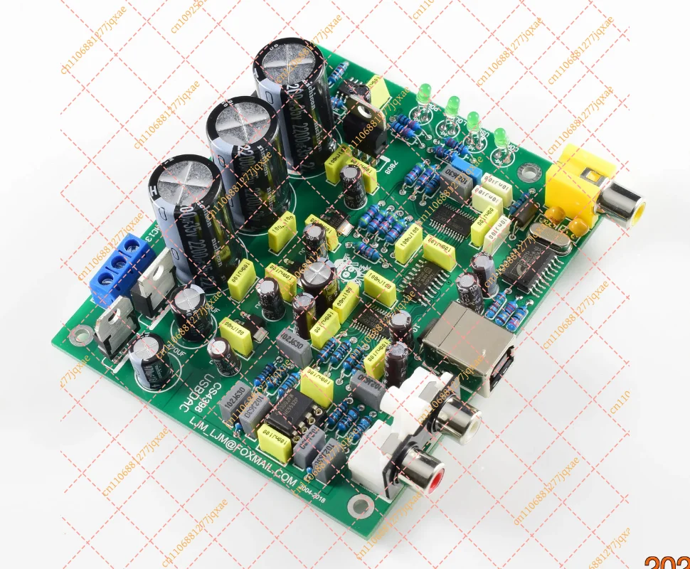 CS4398 DAC Board with USB & Coaxial Input, 24bit/192kHz HiFi Audio Decoder Module