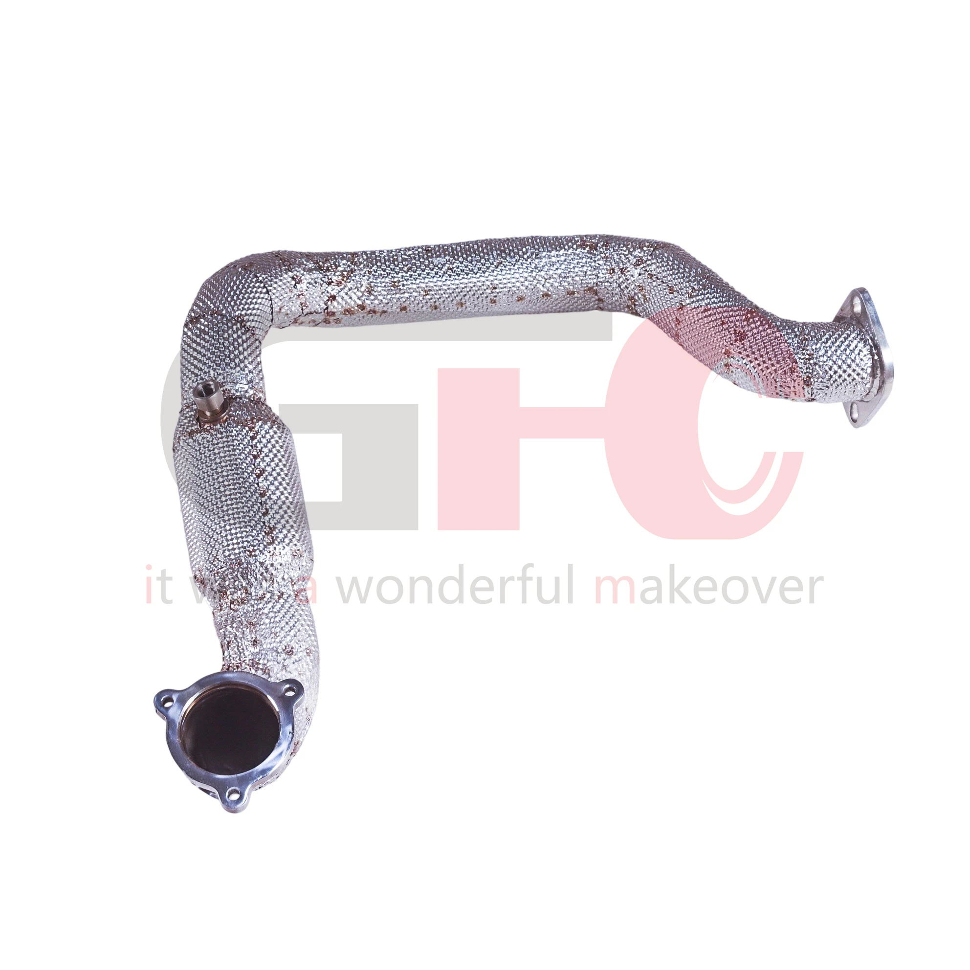 تخصيص 200 قطعة أنابيب استنزاف الفولاذ المقاوم للصدأ على شكل قرص العسل لعام 2022 ترقية نظام تصريف المركبات Mercedes-Benz A35 2.0T #6