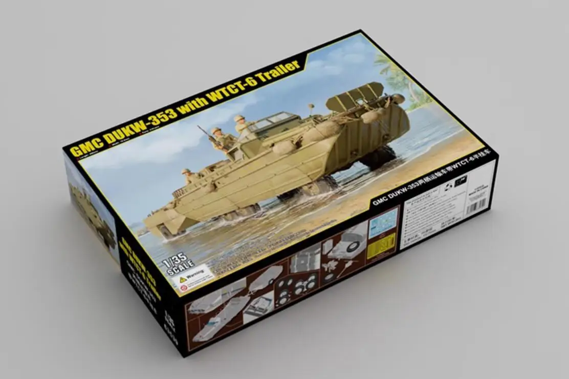 

Trumpeter I Love Kit 63539 1/35 GMC стандартный грузовик-амфибия с фотоприцепом, комплект пластиковых моделей