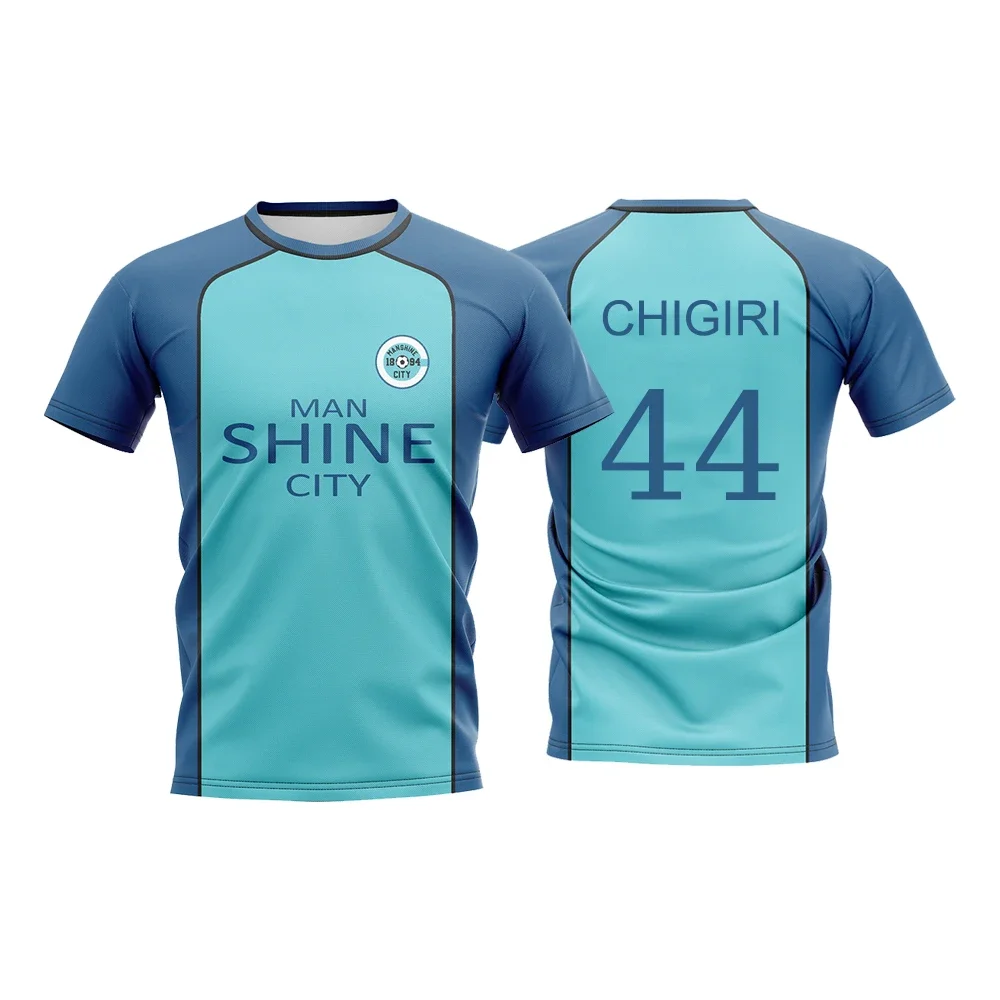 

Blue Lock NAGI Man Shine City Jersey Japanese Anime Cosplay Football Uniform Breathable Sweatshirt Hyoma Chigiri Tops Unisex