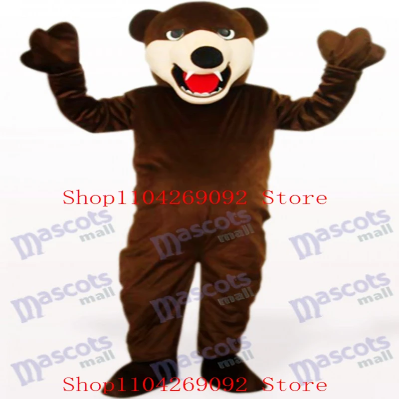 

Deep Brown Bear Animal Mascot Costume Cartoon Fursuit Cosplay Costume Animal Character Outfit Suit Birthday Party