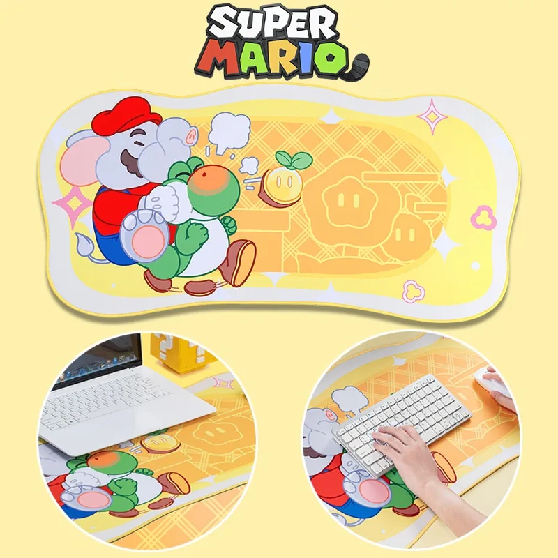 

Super Mario Wonder Cartoon Mouse Pad Anime Non Slip Desktop Decor Thicken Mouse Mat Pc Laptop Cute Gaming Accessories Mouse Mat