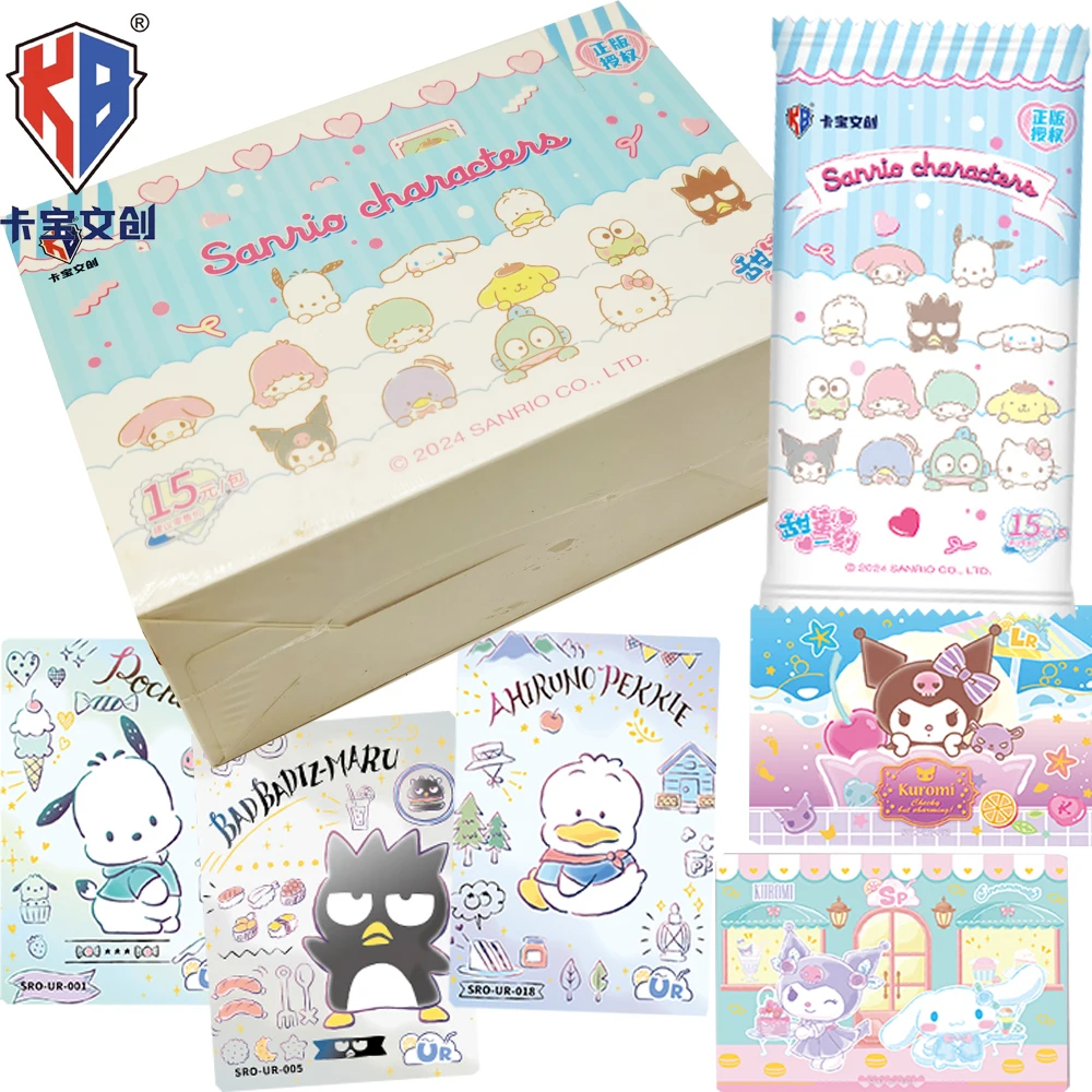 

Original KABAO Sanrio Collection Cards Cute Healing Cartoon Characters Sweet Friendship Anime Crystal Cards Kids Hobbies Gifts