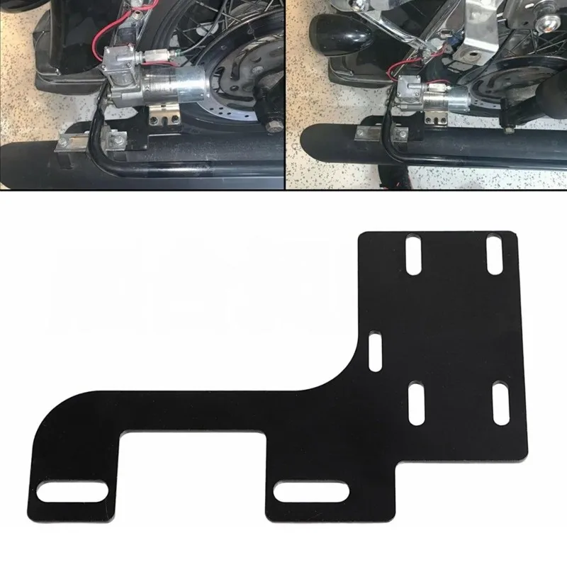 Motorcycle Accessories Mount Bracket Pump For Rear Air Compressor For Harley Touring Models 2000- 2023-A91R