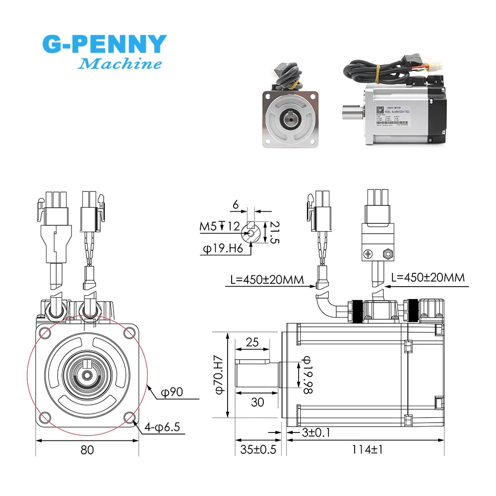 Imagem -03 - G-penny & Jmc80gst 1000w 1kw 200240v 3000r Min 3.18n.m Jand10002-20b 80jasm510230k Jogo Magnético do Servo Motor da ca