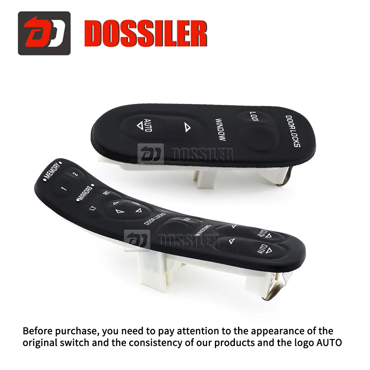19209381 19209382 Dossiler Left Driver Side & Passenger Side Master Power Window Switch for Chevrolet Corvette C5 1997-2004