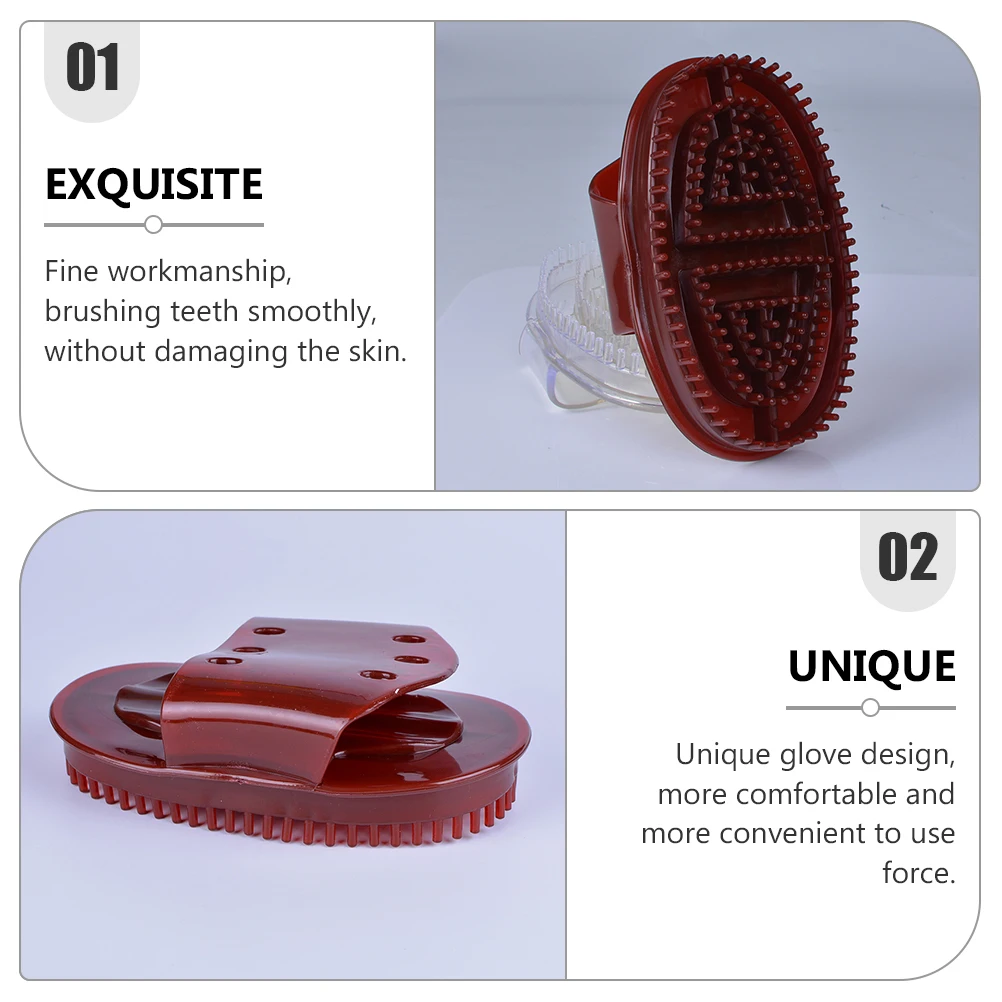 

3pcs Hair Washing Brush Unique Design Comfortable Scalp Massage Tool Deep Dandruff Removal Exfoliating Bath Body Skin Cleaner