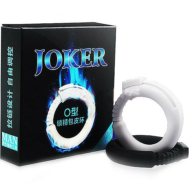 Adjustable Silicone Cock Ring Reusable Lock Ring Delay Rings Fixed Foreskin O-Ring Male Lock Fine Ring Time Lasting Sex Toys