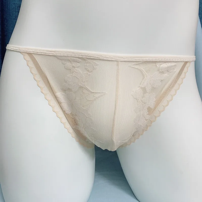 سلس الدانتيل الجاكار شير موجز للرجال مثير U محدب الحقيبة طنجة رقيقة جدا كروسدرينج سيسي المثيرة انظر من خلال Underpant