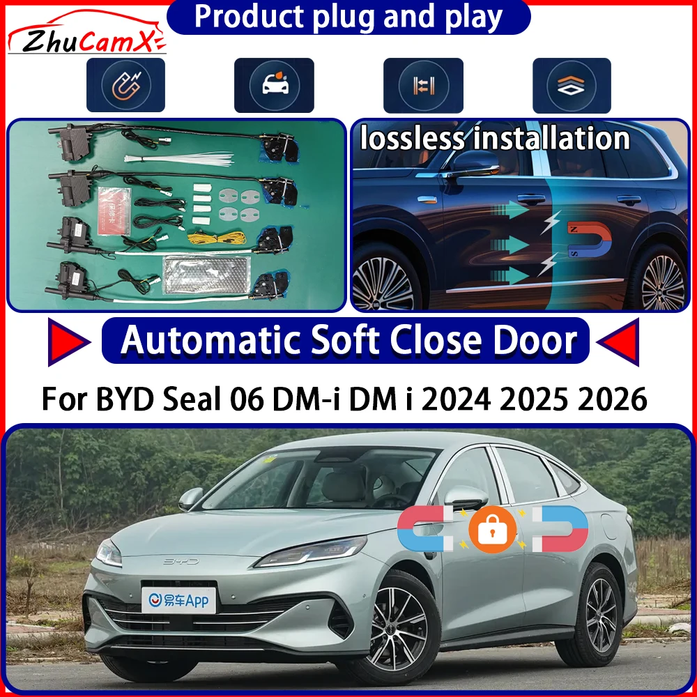 Electric Door Lock Actuator for BYD Seal 06 DM-i DM i 2024 2025 2026 Soft Close Door Kit Power Latch System Auto Pull Door Easy
