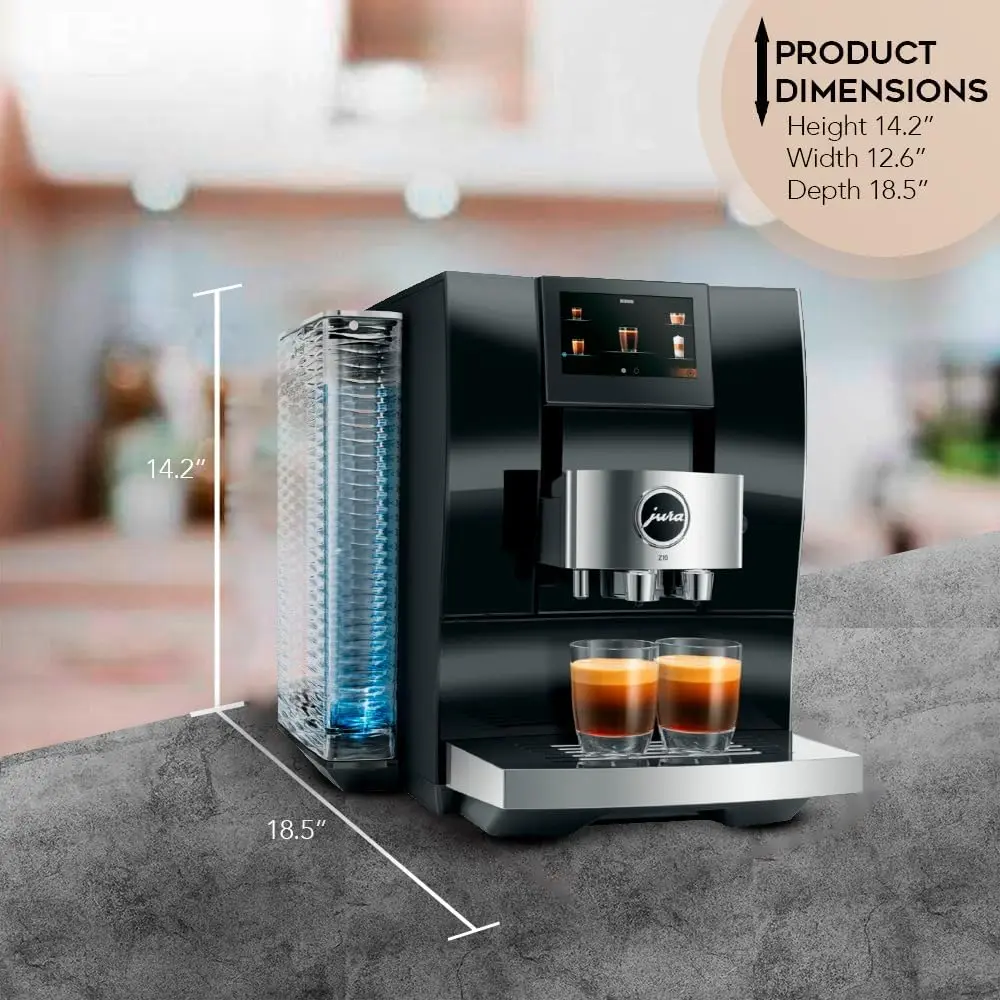 Jura Z10 (Diamond Black) Bundle with Filter Cartridge Water Stabilizer, Milk System Cleaner Mini-Tabs, Cleaning Tablets15424 Z10