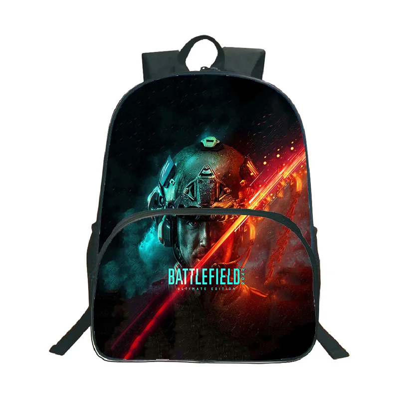 

2026battlefield Hot Game Рюкзак с 3D принтом Студенческий большой вместительный повседневный школьный рюкзак BATTLEFIELD Рюкзаки Mochila Travel Backpack