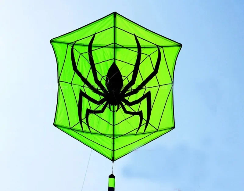 free shipping spider kite flying for adults handle outdoor toys parachute kites hexagonal kite moscas open better kites factory