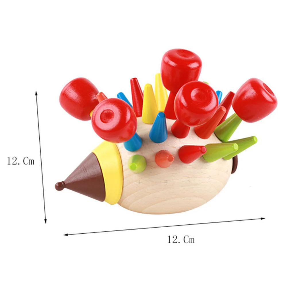 나무 분류 장난감 고슴도치 모양 자석 분류기 퍼즐 맞추기 게임