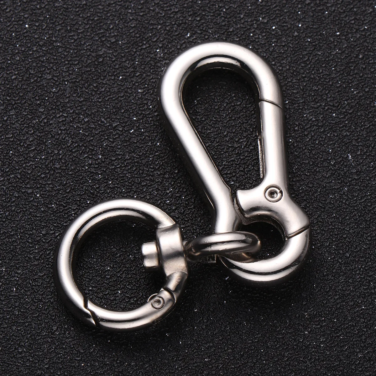 

3pcs Pet Traction Spring Coil Keychain Sturdy Zinc Alloy Bag Buckle Lightweight Portable DIY Luggage Accessories Rope Buckles
