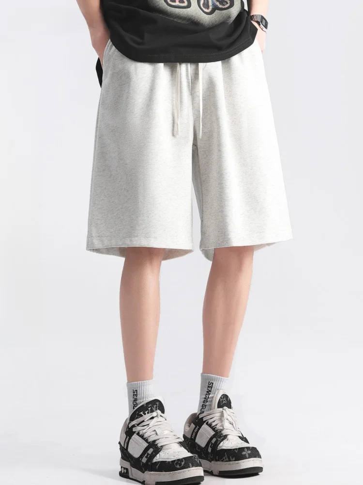 VIISHOW Street Style Casual Loose Men's Shorts Five-Quarter Running Fitness Sport Simple Retro Teen Summer Polyester Cotton