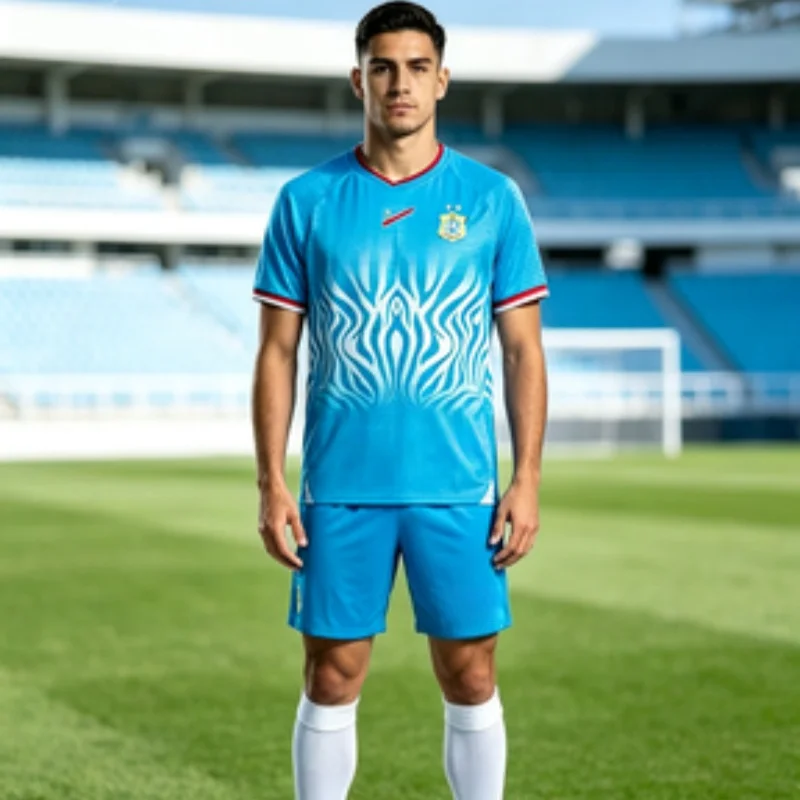 26 Summer New Parent-child Congo Blue Football Top Sport Casual Jersey Quick Drying T-Shirt Unisex 3D Printed Famliy Tops Tees