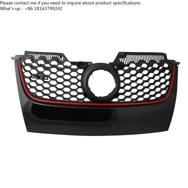 

Car Bumper Grille for VW Golf 5 MK5 V GTI 2006-2009 PVC Rust-proof Shakeproof Front Grilles Guard Protector Cover Bumper Grille