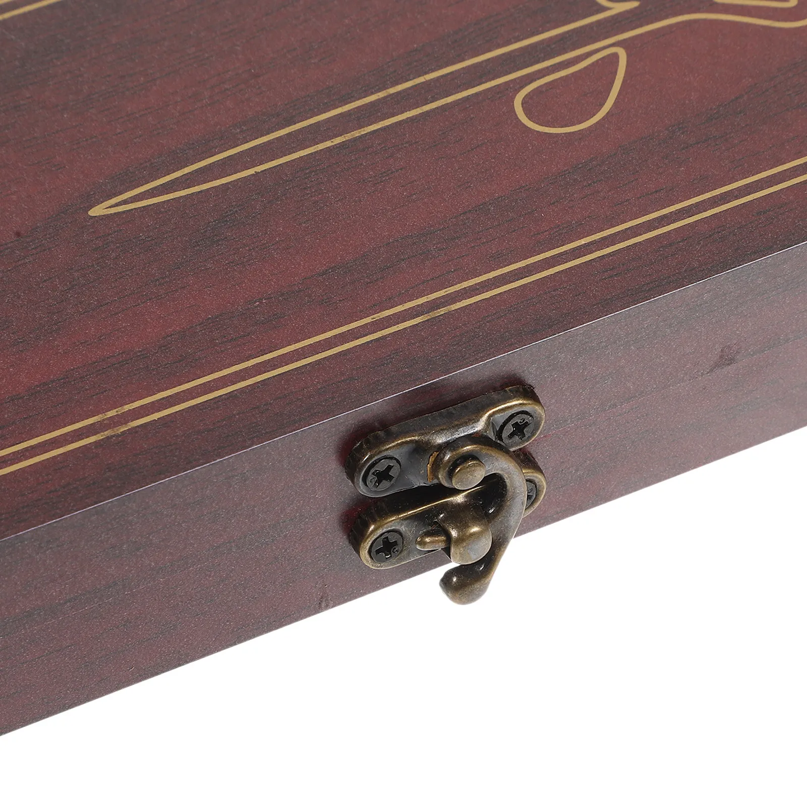 Calligraphy Brush Storage Container Wooden Case Chinese Style Paint Brush Holder Multi-Use Keepsake Box for Calligraphy Fans