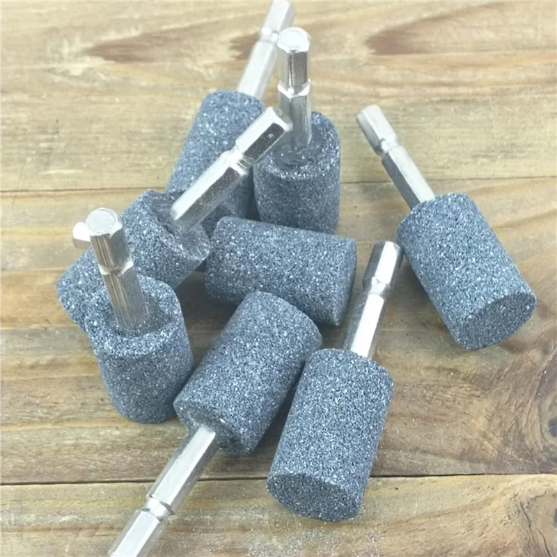 

【Shopper’S-Favorite!】24 Pcs Cylinder Grinding Stone - 1/4Inch Hex Shank Abrasive Stone Mounted Grinding Point For Rotary Tool Dr