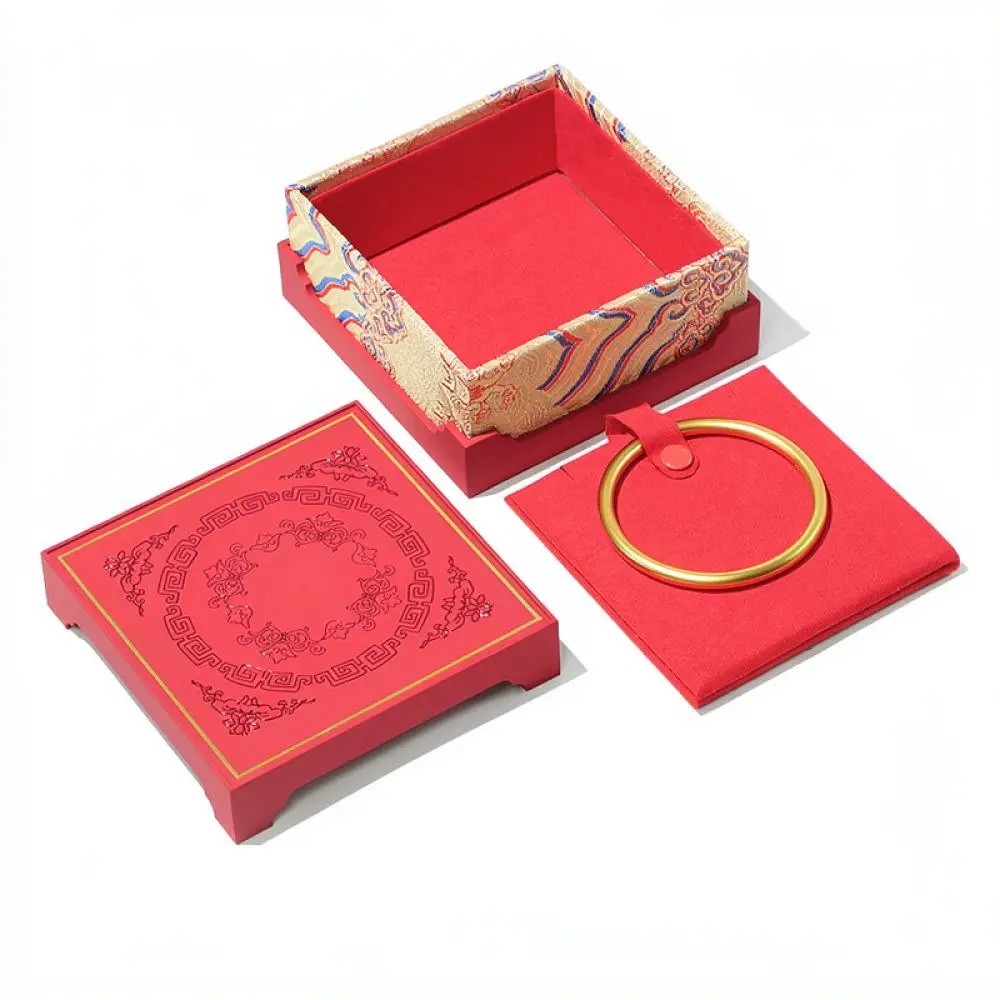 Exquisite Hollow Jewelry Organizer Box Traditional Heritage Style Container For Precious Gold Ornaments Jade Beads Case