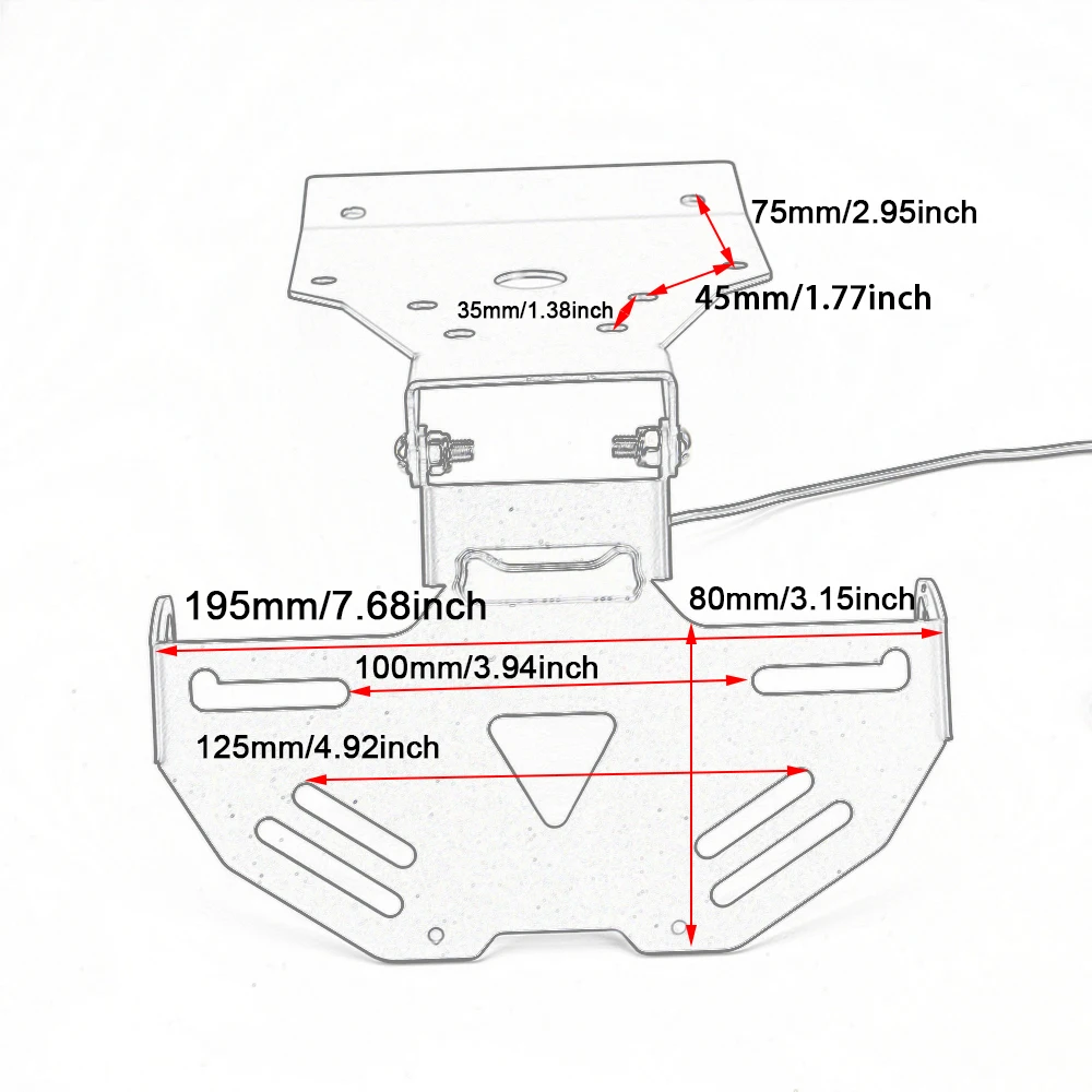 For HONDA ADV160 2022 2023 2024 2025 Motorcycle Accessories Foldable License Plate Holder Tail Tidy Fender Eliminator Bracket