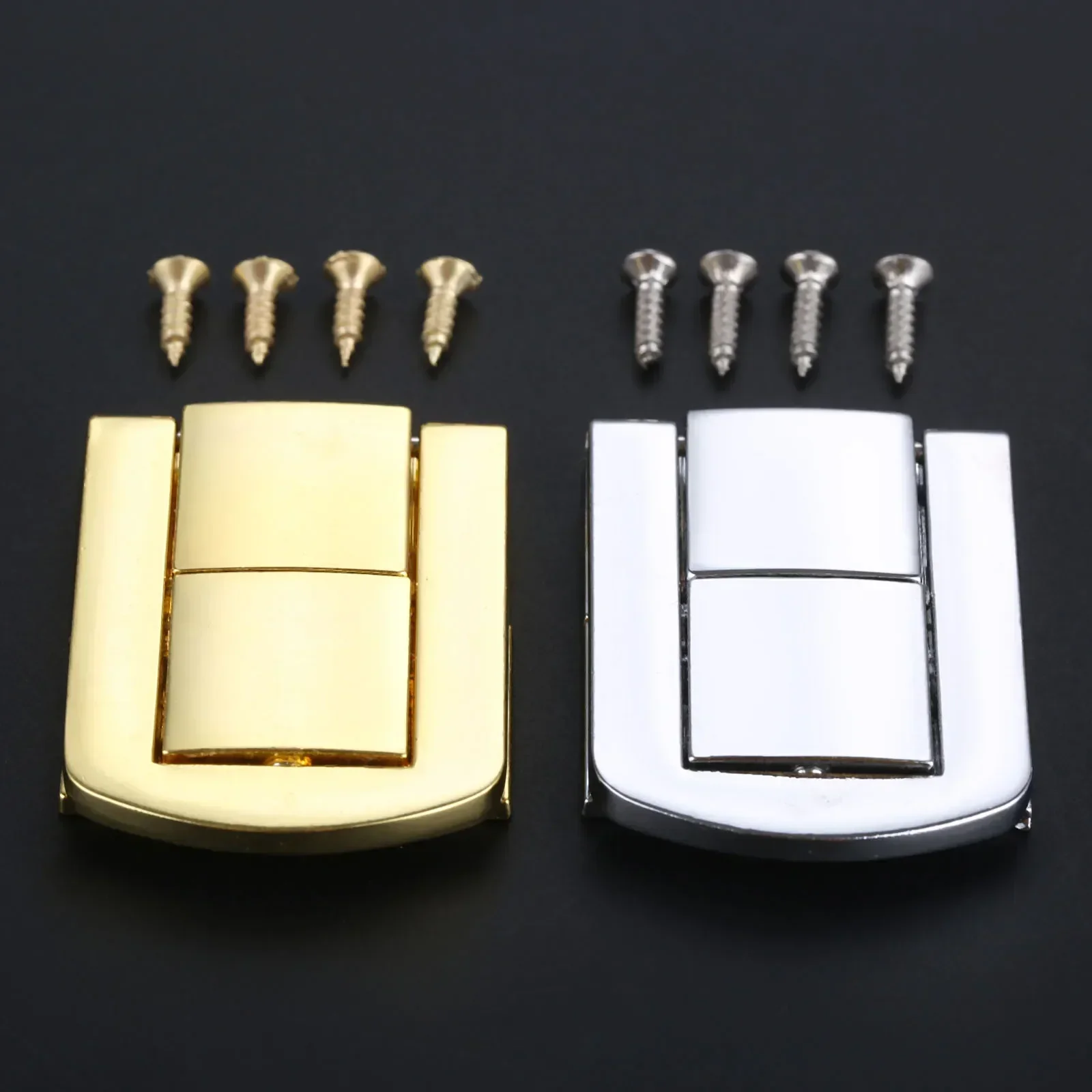 1Pc 43x32mm Zinc Alloy Antique Square Buckle Lock Wooden Wine Gift Box Lock Buckle Jewelry Box Latch Clasps with Screws Hardware