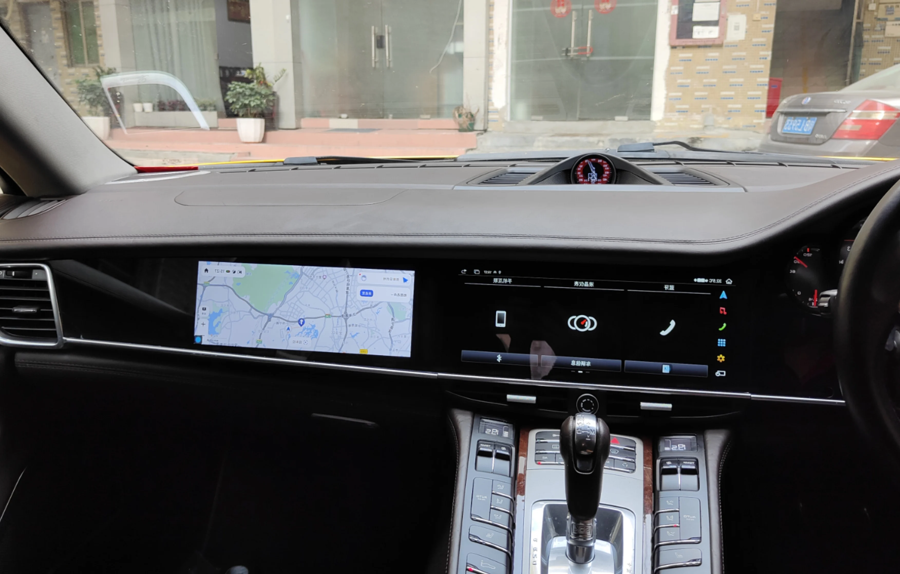 Reprodutor de dvd para carro com tela dupla de 12.3 polegadas para porsche panamera rhd 2010-2016 android 13 navegação gps estéreo multimídia carplay