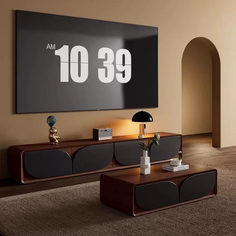 

TV Stand Entertainment Center Modern Electric Fireplace Floating Wood Console Storage Cabinet Meubles De Maison Home Furniture