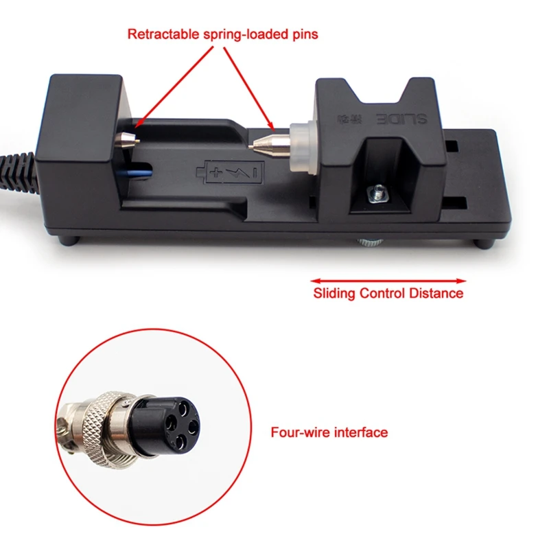 18650 26650 21700 Lithium Battery Four-Wire System Internal Resistance Meter Test Bracket Battery Fixture Clamp Holder-DT30