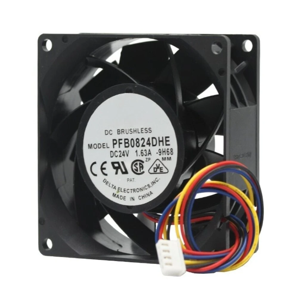 

FOR Delta PFB0824DHE DC 24V 1.63A 8cm MODEL 80x80x38mm 4-pin PWM Cooling Fan