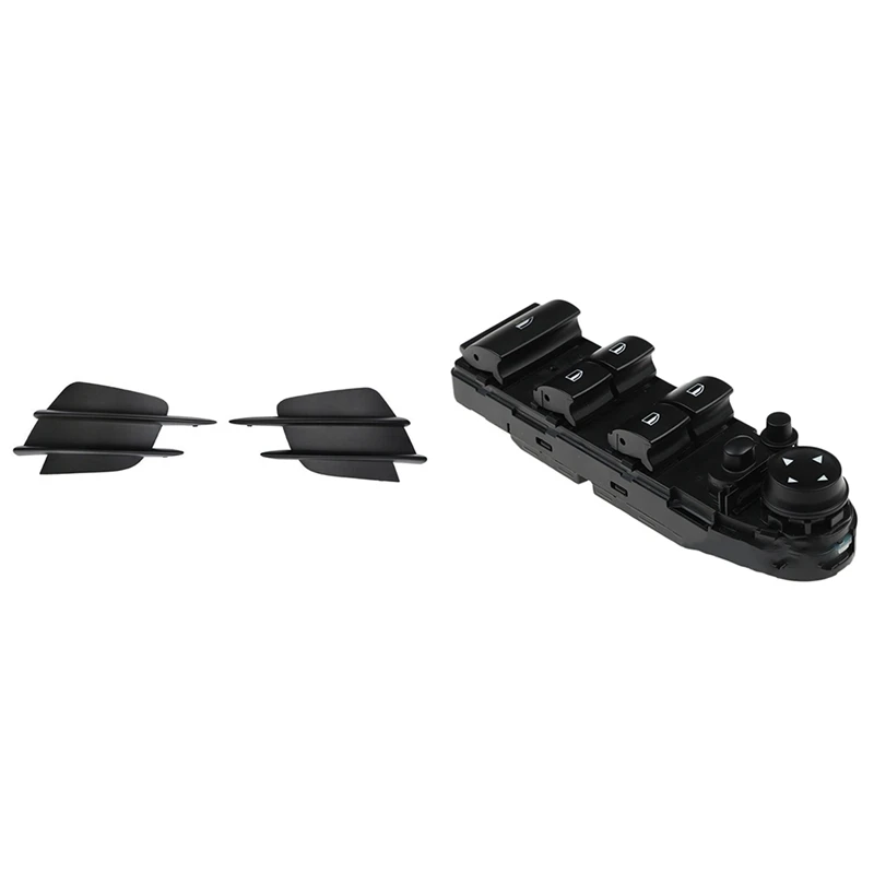 

1 Pcs Car Front Bumper Fog Light Cover Grilles & 1 Pcs Car Window Lifter Switch Power Window Switch