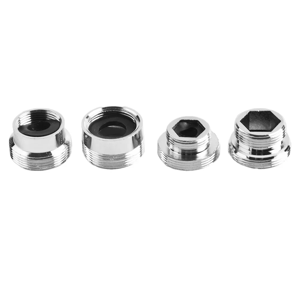 Adattatore in metallo per rubinetto argento 1PC connettore filettato 16/18/20/22mm connettore per rubinetto dell'acqua in ottone adattatore per rubinetto da cucina