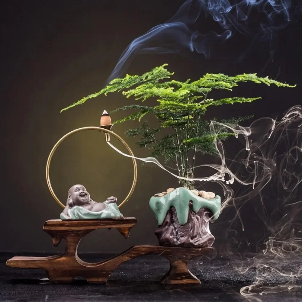 

Курильница с обратным потоком — керамический держатель конуса-водопада для ароматерапии, релаксации и медитации