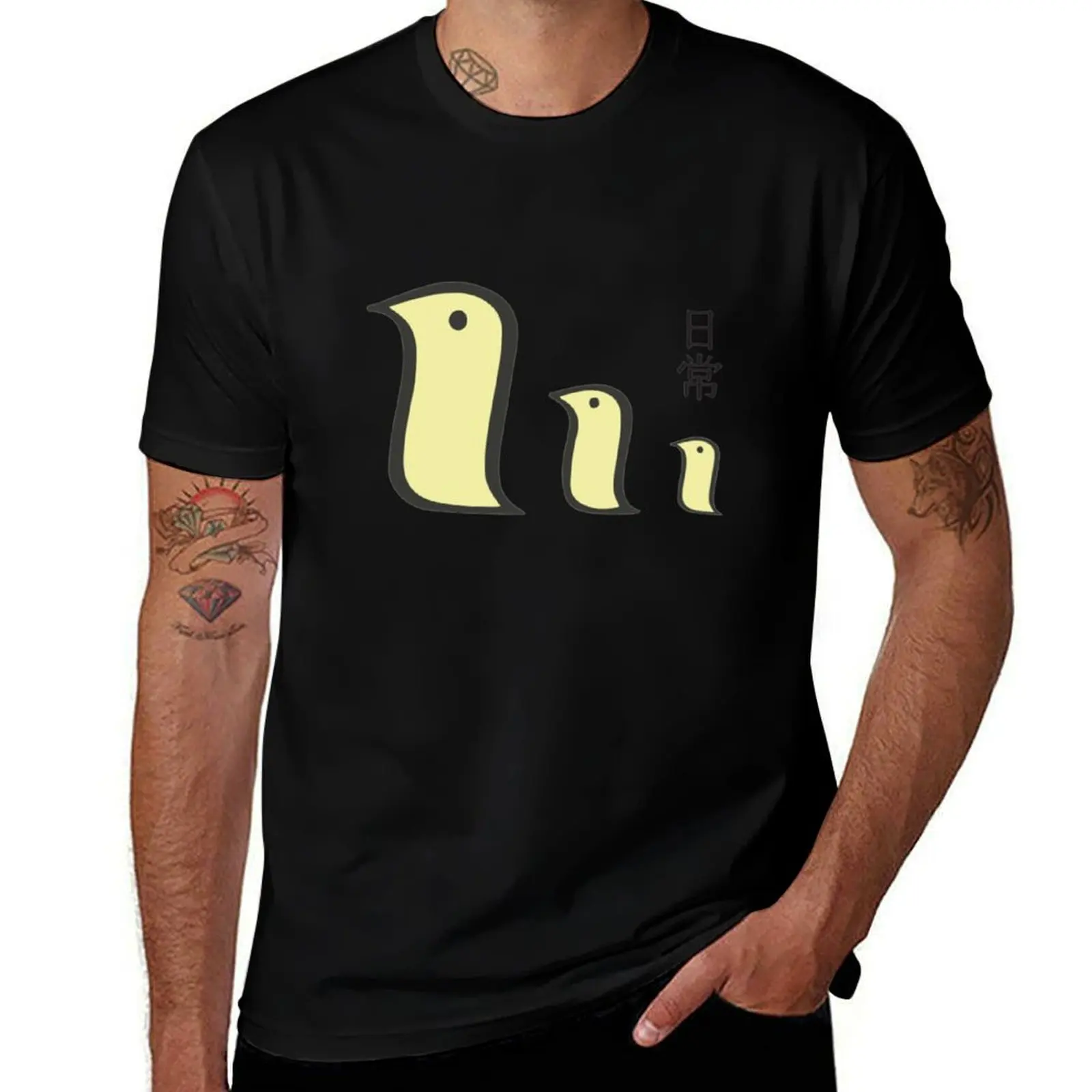 

Nichijou 3 Little Birds T-Shirt Sport Basic Moisture Wicking Tee