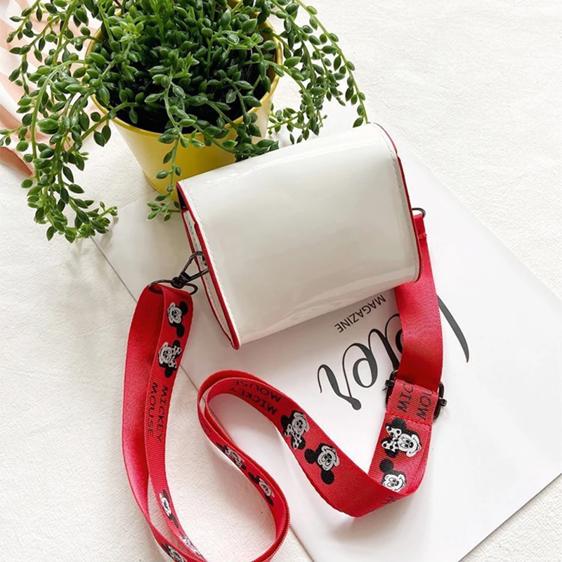 حقيبة كتف ميكي ميني ماوس للأطفال، حقيبة كروس صغيرة كرتونية لطيفة للأولاد والبنات، محفظة أنيقة بدون محفظة #5