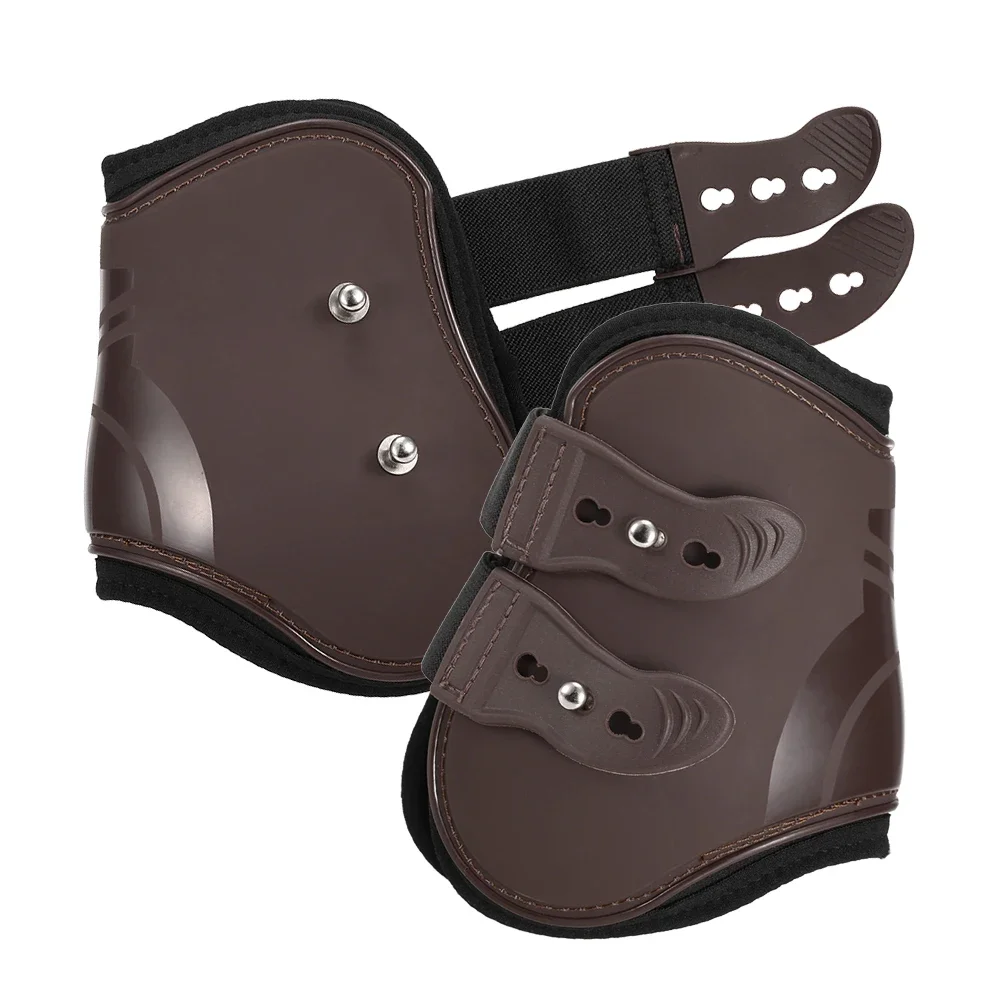 Botas de pata delantera y trasera para caballos, protección de tendón ecuestre, ajustable, 2/4 piezas