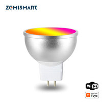 Zemismart 12V WiFi RGBCW LED Light Bulb MR16 Work with Tuya Smart Life APP Control Timer Alexa Google Home Voice Control