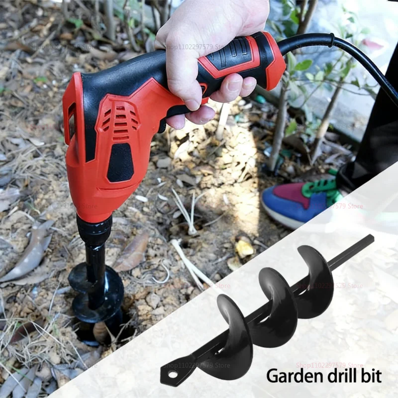 

Garden Auger Spiral Drill Bit for Gardening Flower Planting Soil Digger Tool Earth Hole Drill Bit