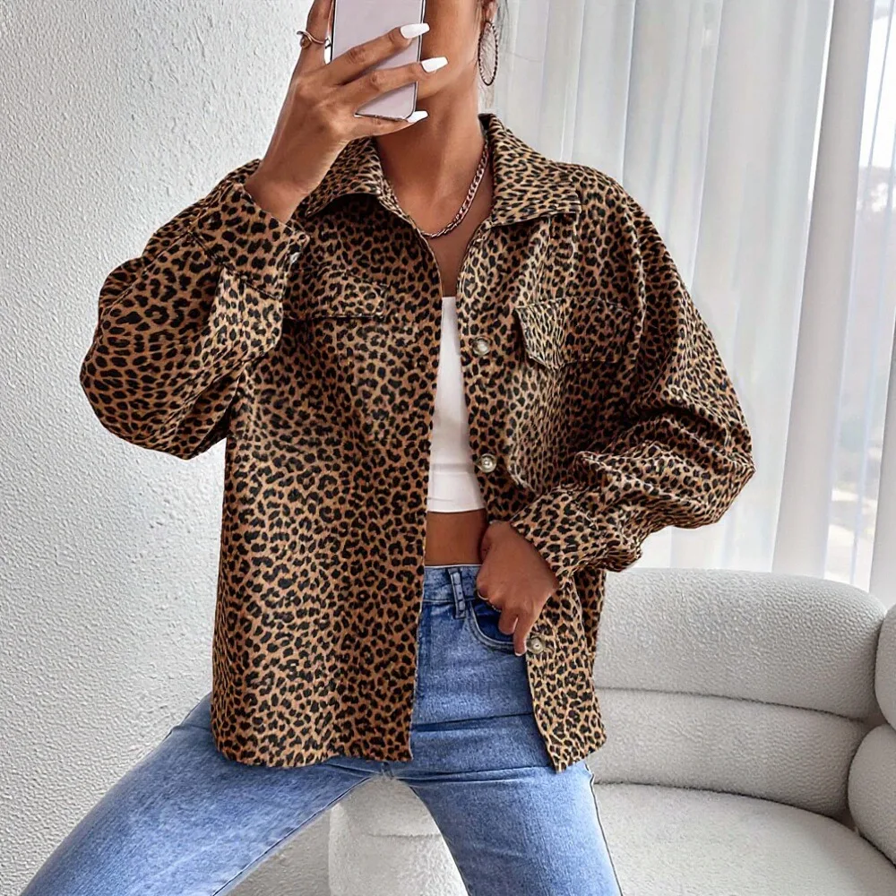 

Повседневная куртка с воротником рубашки, осенне-зимняя женская модная удобная верхняя одежда, стиль без украшения