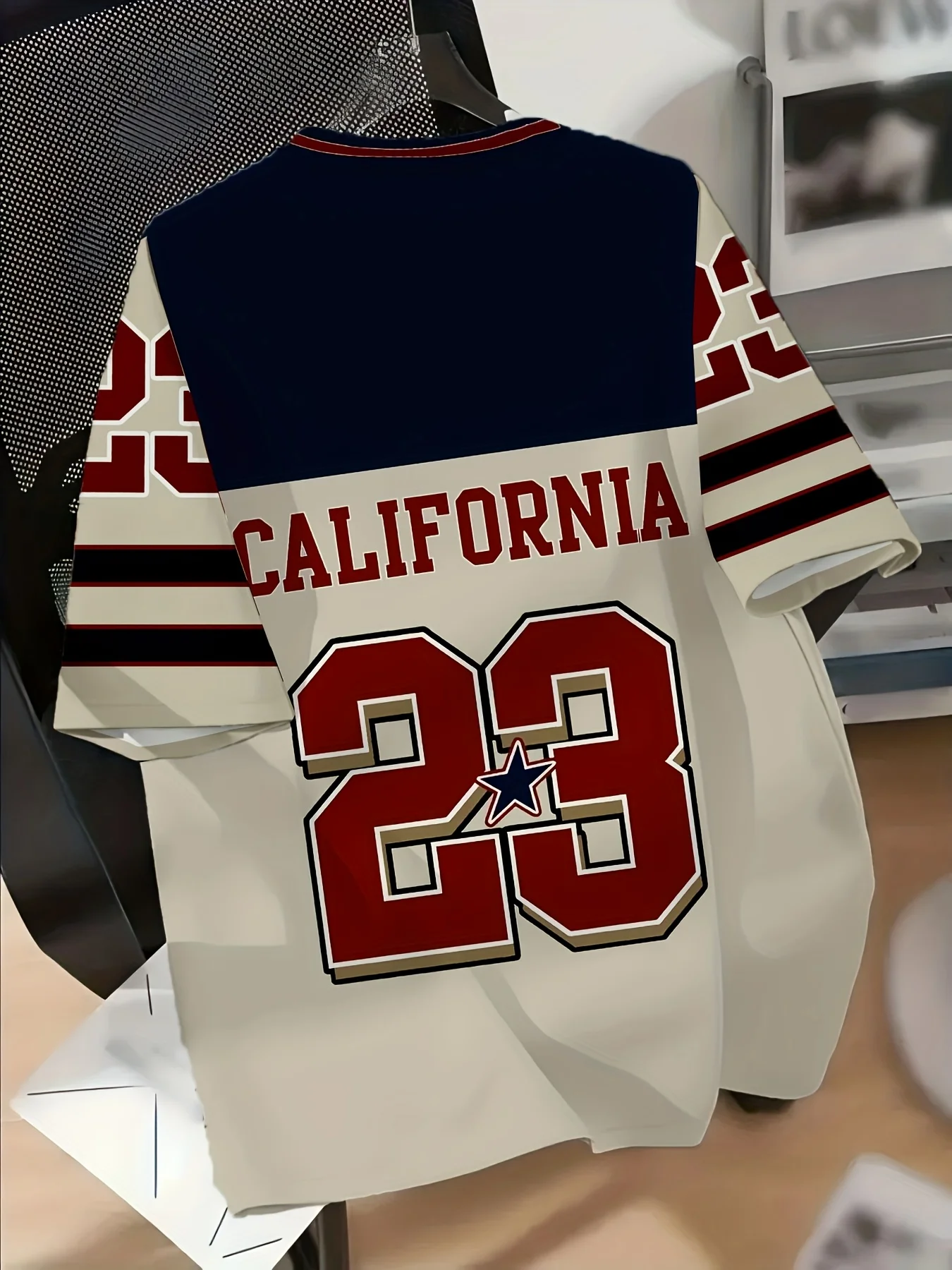 صيف جديد خمر كاليفورنيا No.23 تي شيرت مطبوع للرجال س الرقبة قصيرة الأكمام تيز عادية الرياضة الشارع الشهير المتضخم للجنسين