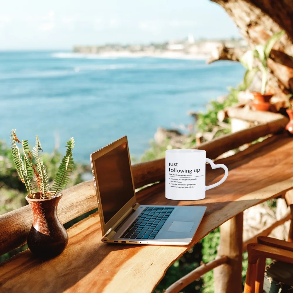 Just Following Up Funny Definition Mug Office Speak Definition Mug Great Cup Gift for Coworkers Friends Bosses Coffee Milk Mug