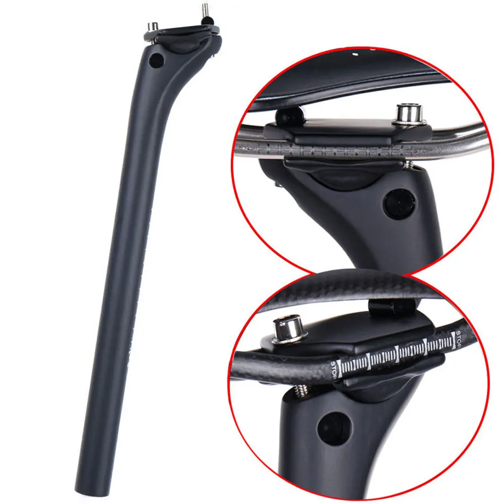 

ELITA ONE MTB Carbon Fiber Seat Post Offset 20mm Road/Mountain Bike Seatpost UD Matte 31.6/30.9/27.2mm